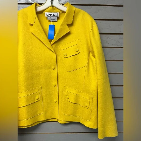 Carlisle Vibrant Yellow Blazer - Picture 3 of 5